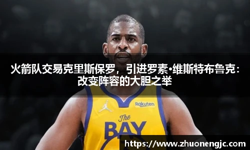 火箭队交易克里斯保罗，引进罗素·维斯特布鲁克：改变阵容的大胆之举